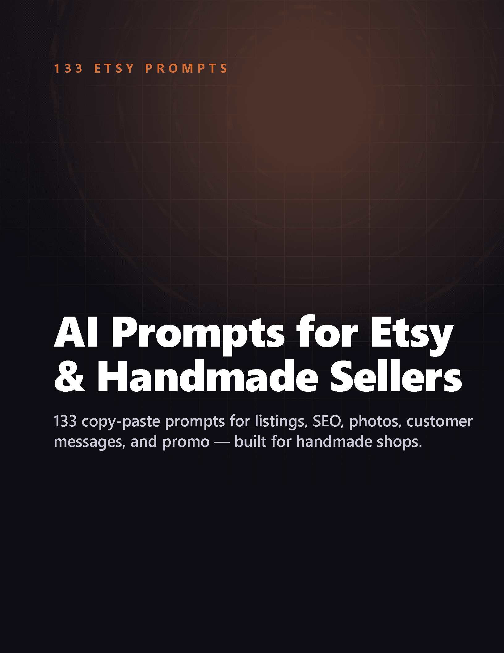 Cover of AI Prompts for Etsy & Handmade Sellers (133 prompts)