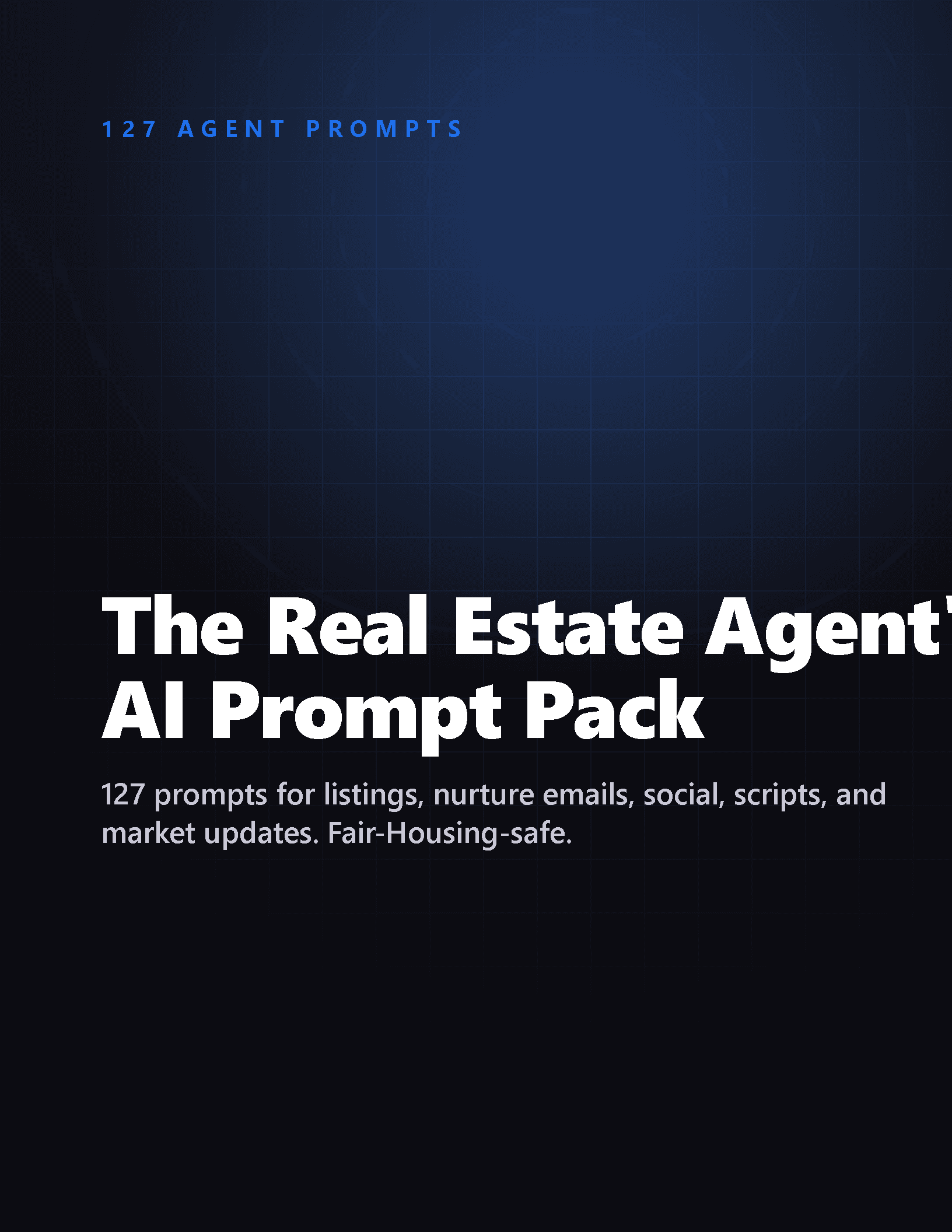 Cover of Real Estate Agent AI Prompt Pack (127 prompts)