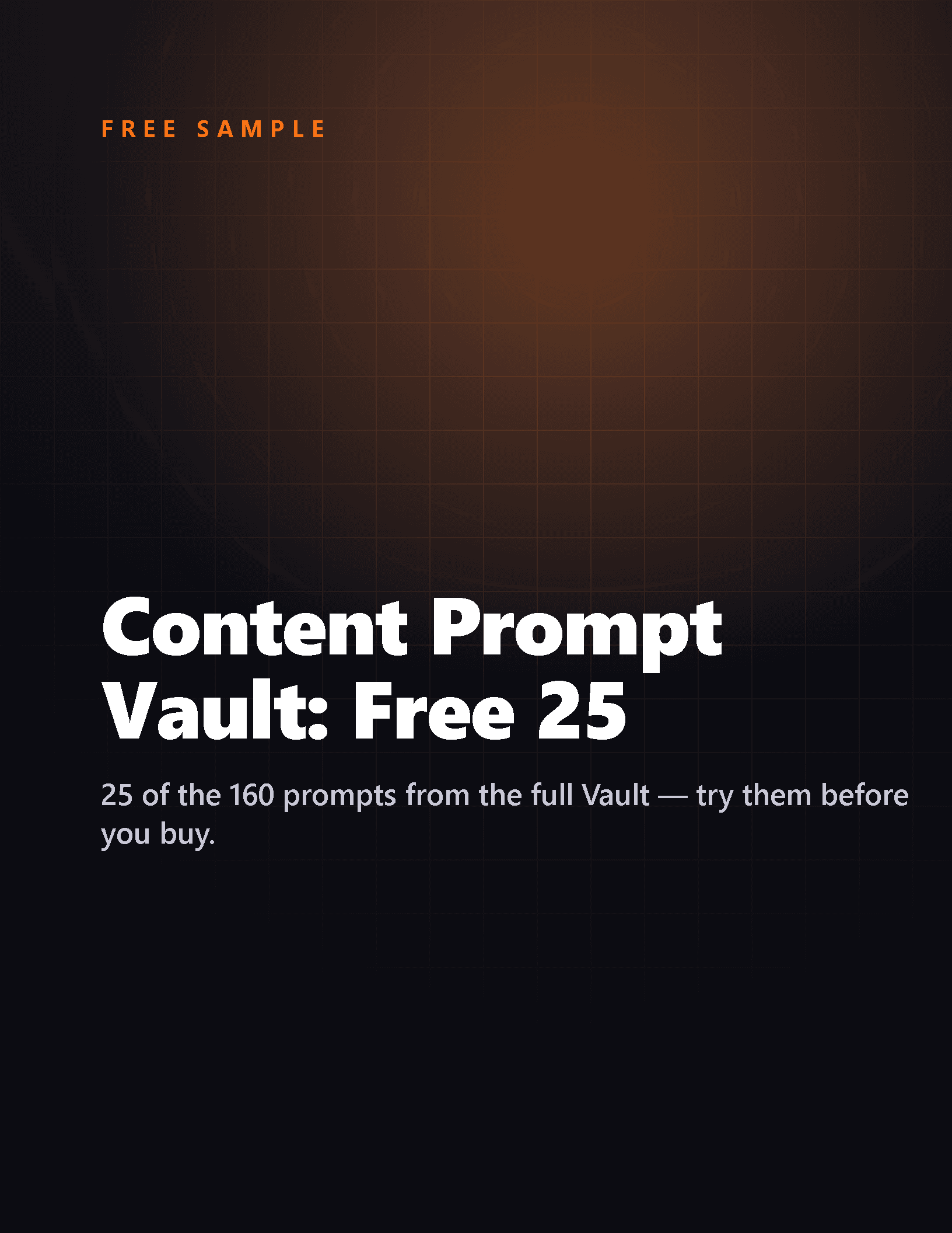 Cover of Content Prompt Vault (Free)