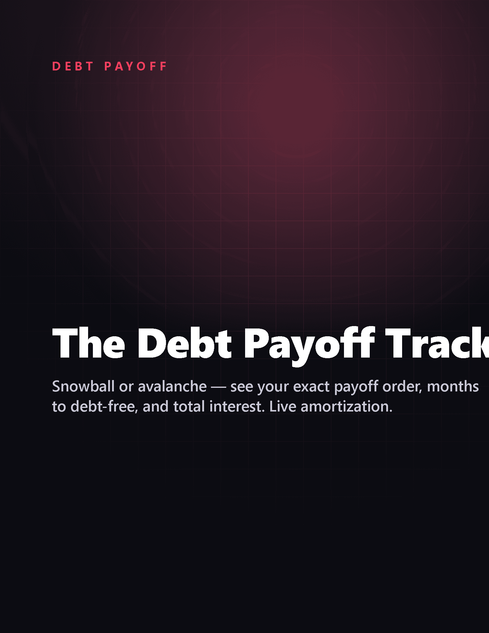 Cover of Debt Payoff Tracker — Lite (Free)