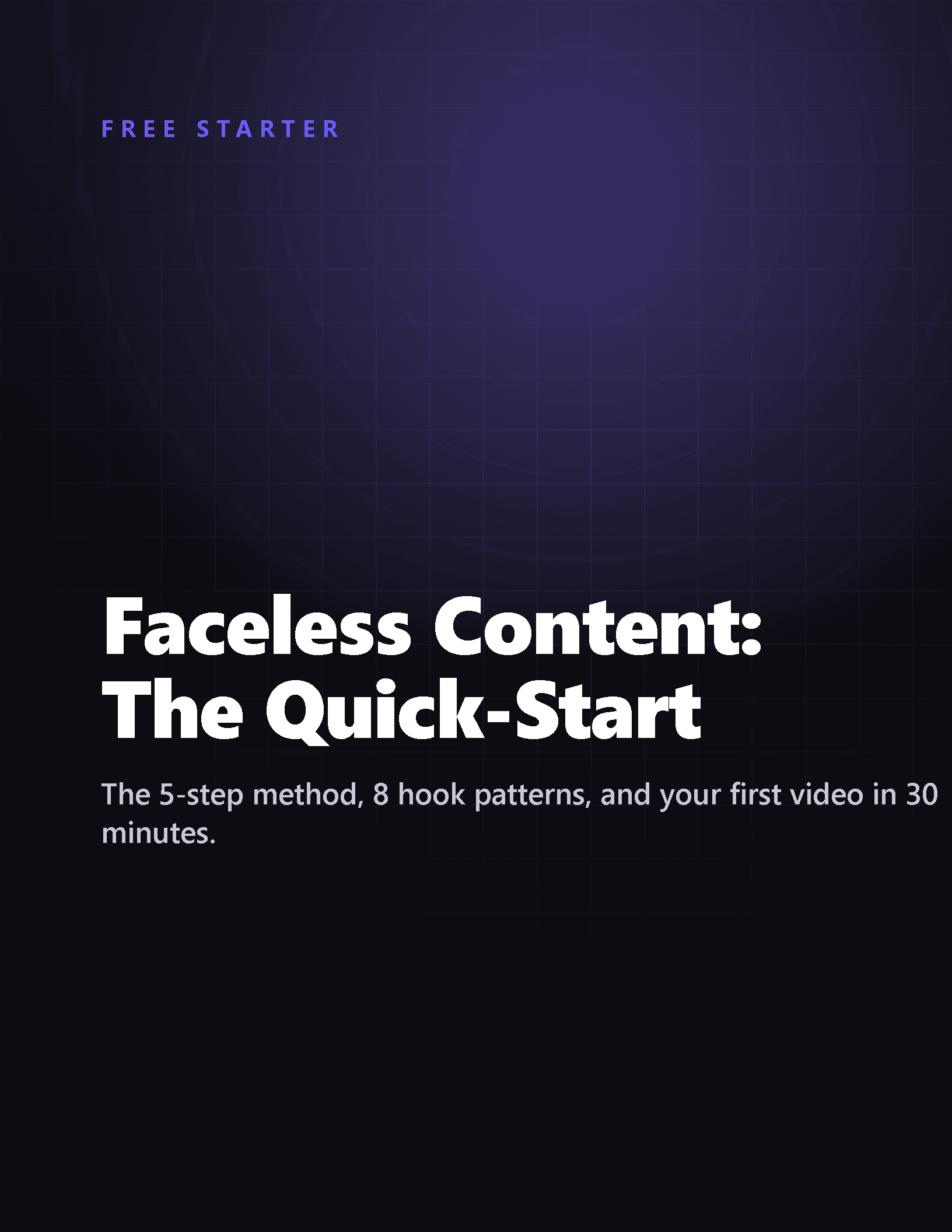 Cover of Faceless AI Content Playbook (Free Preview)